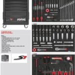 Cărucior Profesional pentru Scule Serie S7 cu 140 Piese și Sertare Echipate