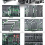 Organizator profesional PRO-PLUS 448 piese, 8 sertare - GE-44803