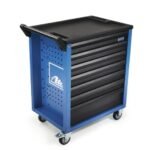 Cărucior scule 70 piese, 5 sertare echipate, Albastru - 03.9314-4940.4