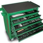 Cărucior Profesional pentru Scule JUMBO cu 360 Piese și Sertare Echipate