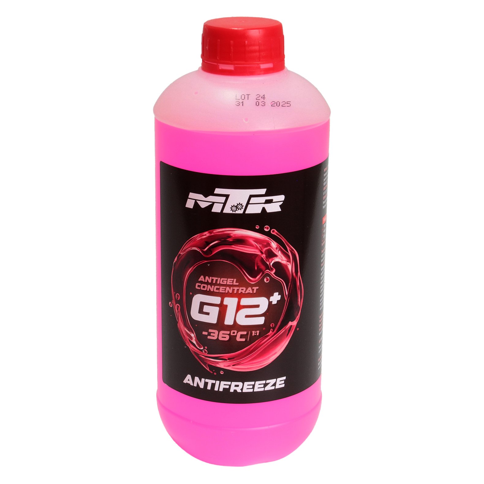 99bde1942bf995205584e87a157bbb8e3ab0068d_0 Antigel Concentrat Roșu MTR G12+ (-72°C) – 1L - imagine 1